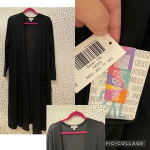 Black Sarah cardigan, lularoe new with tags. Light weight. Long sleeve